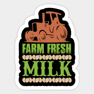 Farm Fresh Milk T Shirt For Women Men Sticker